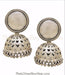 Online shopping pure silver circular stud jhumka for women 