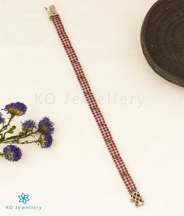 The Ruby Gemstone Silver Bracelet