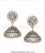 jali pattern silver jhumka for all ocassion buy online