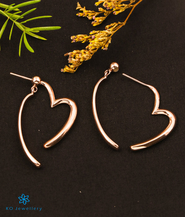 The Mirabelle Silver Front & Back Rosegold Earrings