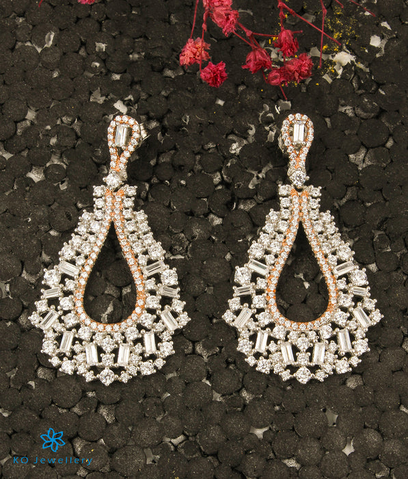 The Iris Silver Rose-Gold Earrings