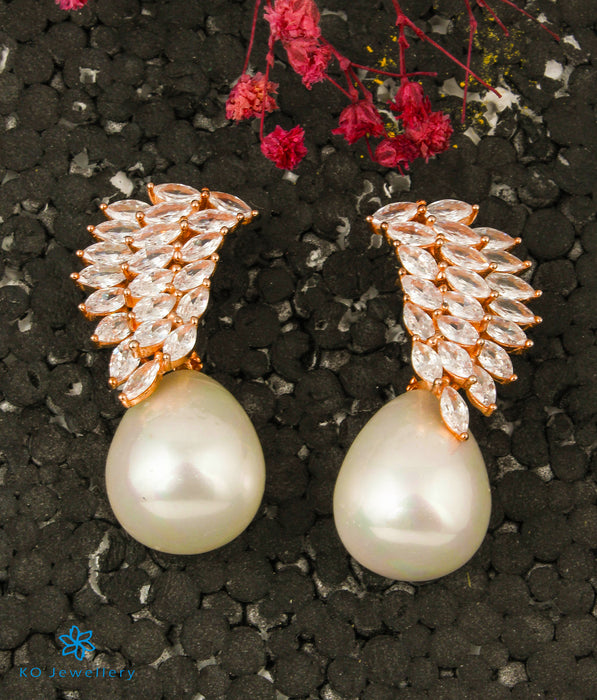 The Vinca Silver Rose-Gold Earrings