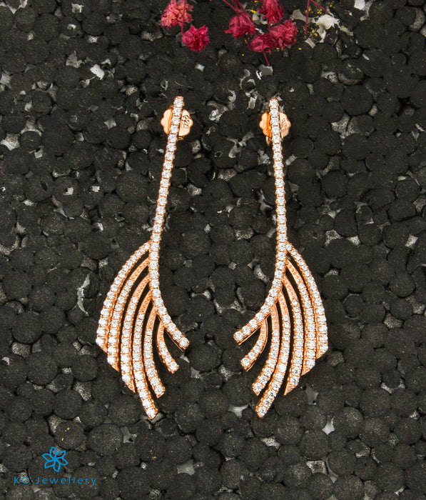 The Dropdown Silver Rose-Gold Earrings