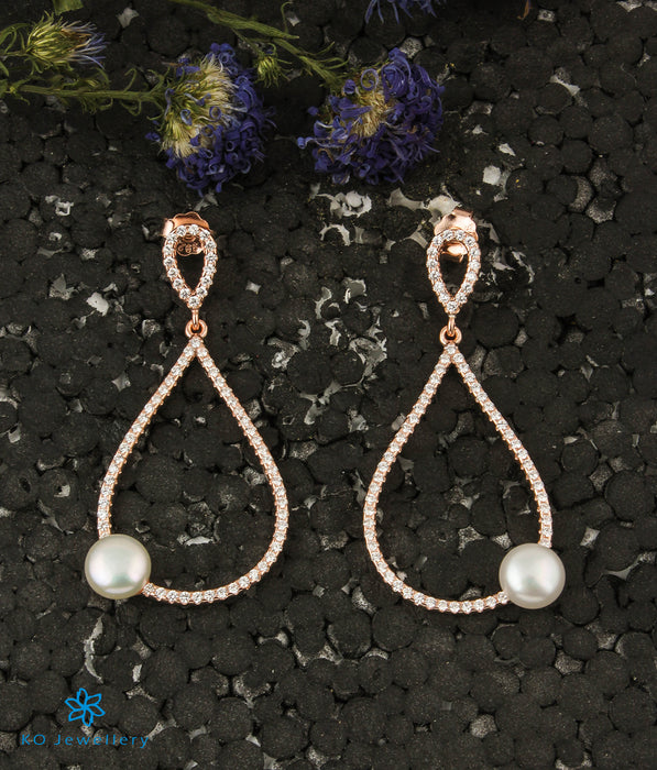 The Glinting Silver Rose-Gold Earrings