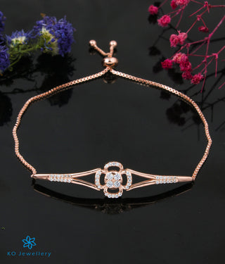The Dia Silver Rose-gold Bracelet