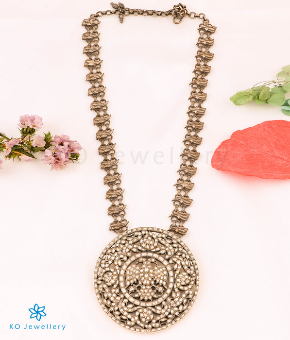 The Akhyana Gandaberunda Silver Kundan Necklace