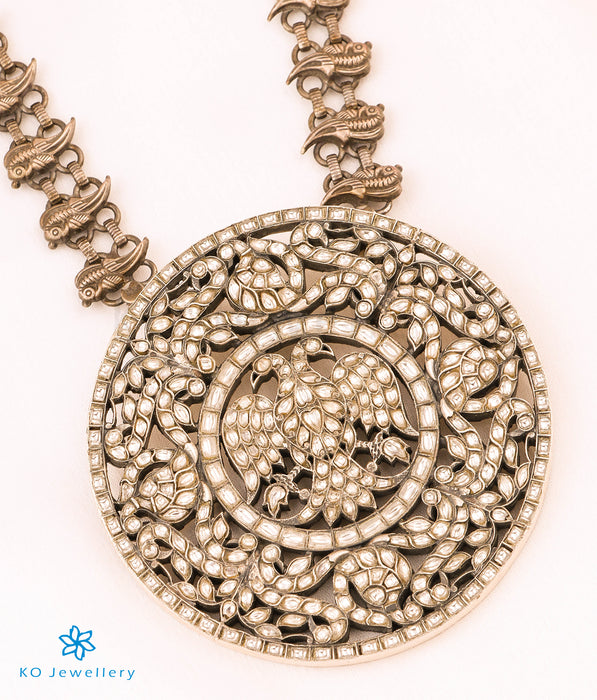 The Akhyana Gandaberunda Silver Kundan Necklace