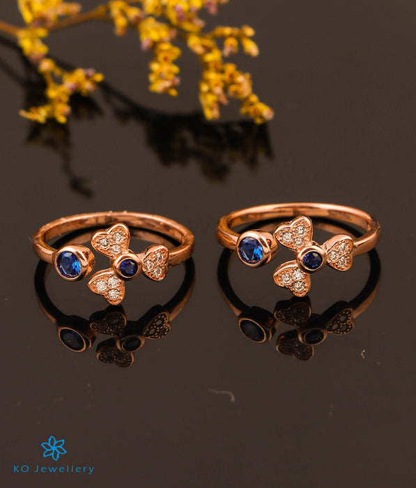 CZ Elegant Rose Gold Wave Tiara Engagement Ring Set Sterling Silver -  kellinsilver.com