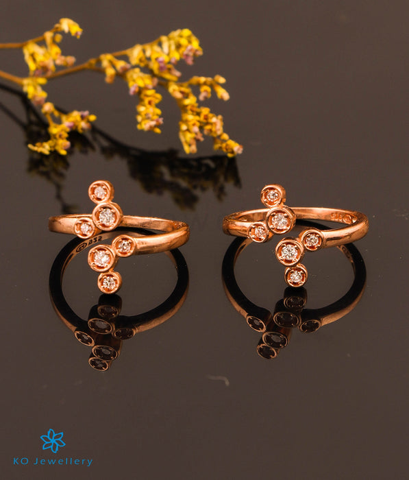 Flower Toe ring adjustable sterling silver artisan handmade at ₹1550 |  Azilaa