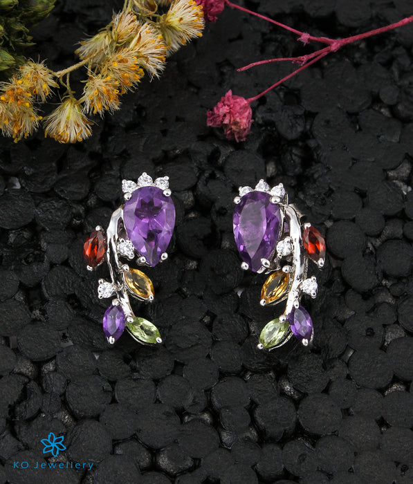 fcity.in - Ethnic Bridal Wedding Style Rainbow Diamond Studded Oxidized  Earrings