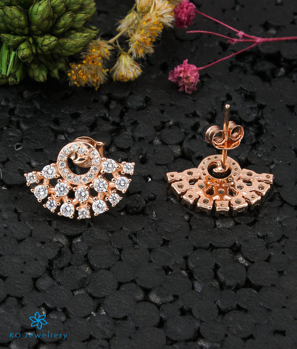 The Asyrah Silver Rose-Gold Earrings