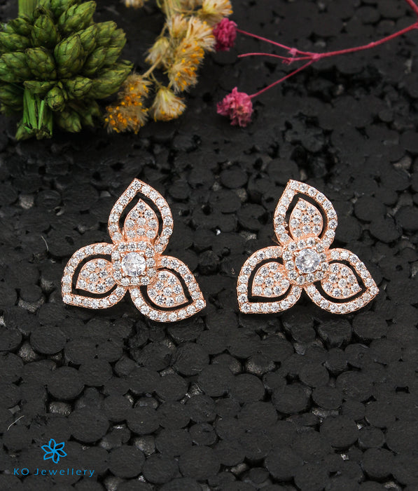 The Soha Silver Rose-Gold Earrings