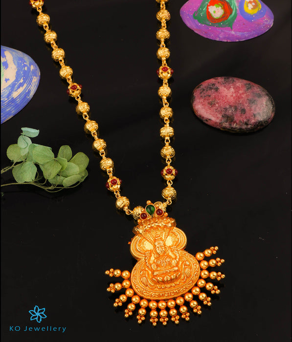 The DhanLakshmi Silver Mohanmala Necklace