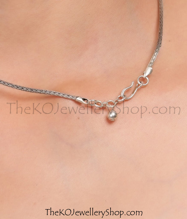The Ambika Antique Silver Necklace