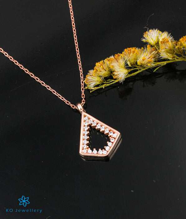The Quad Silver Rose-gold Necklace