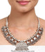 Hand crafted antique silver peacock necklace shop online