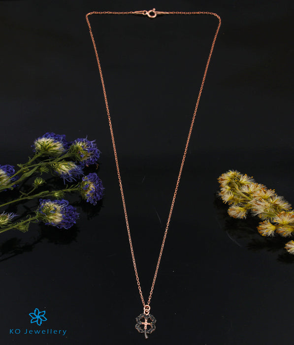 The Clover Silver Rose-gold Necklace