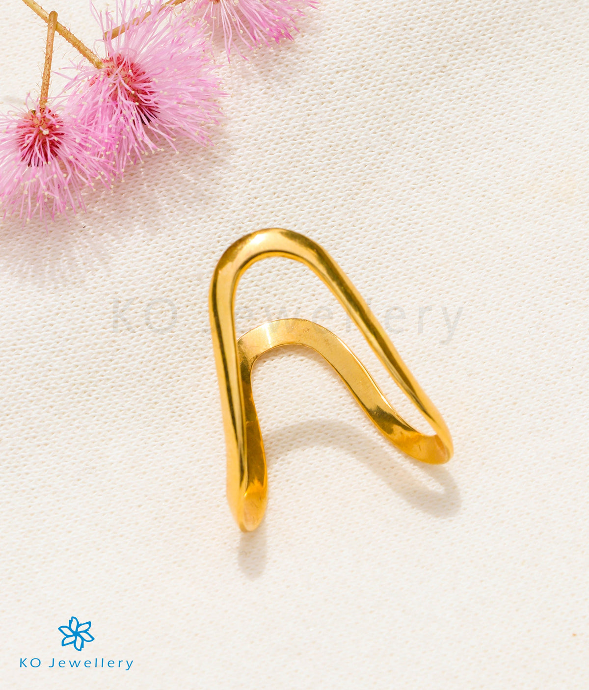 Buy 22Kt Plain Gold Vanki Finger Ring 93VE6137 Online from Vaibhav Jewellers