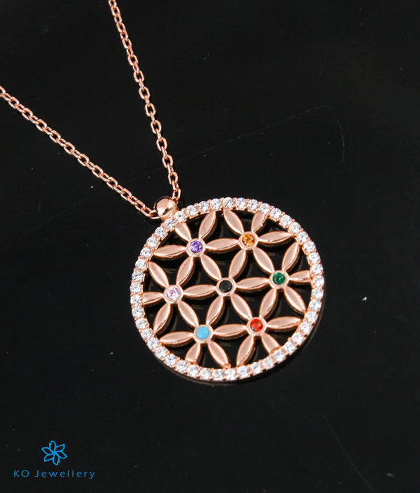 The Blooming Silver Rose-gold Necklace