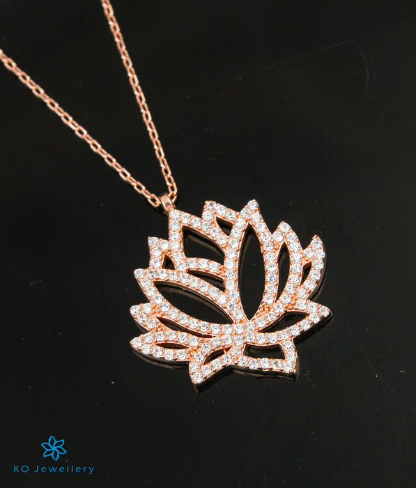 The Tulip Silver Rose-gold Necklace
