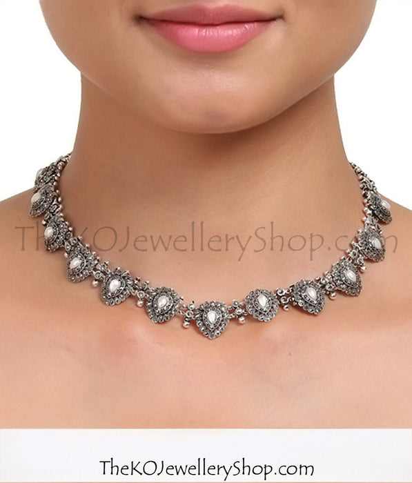 Online shopping pure silver necklace for women