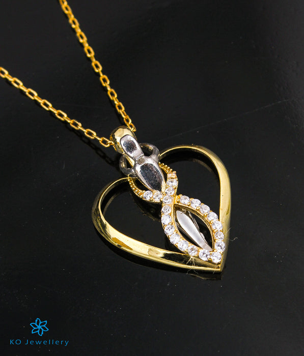 The Embrace Silver Yellow-Gold Necklace