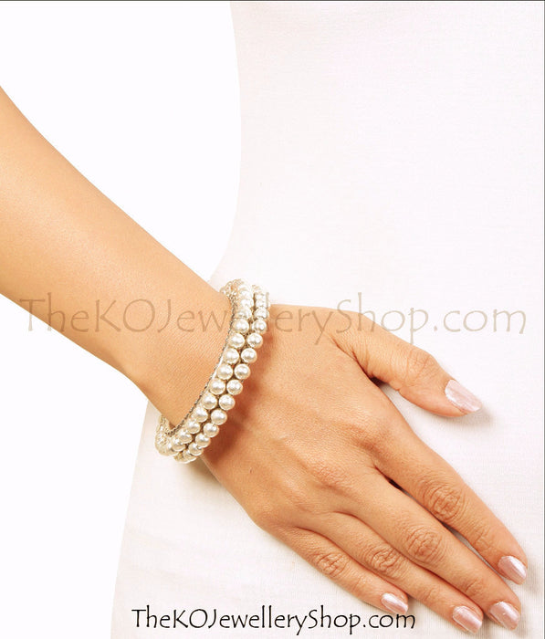 Online shopping pure silver bangles for women