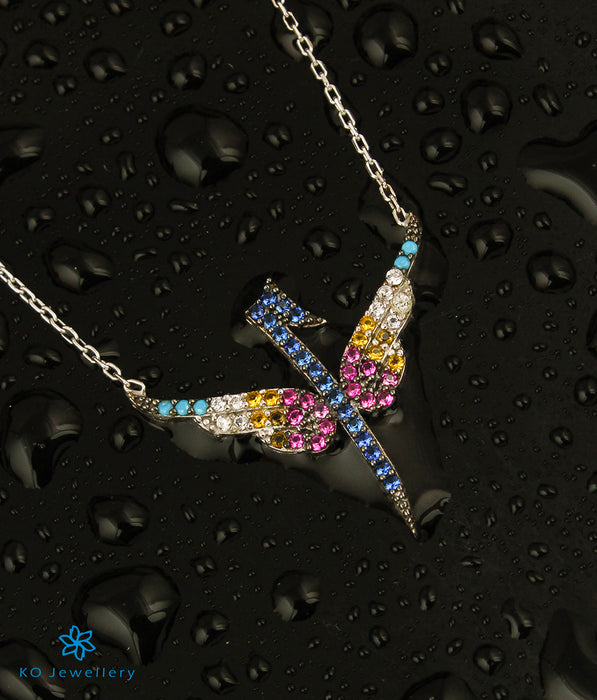 The Bird of Paradise Silver Necklace