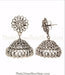 antique sterling silver jhumka for women