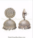 round ethnic Jhumka sterling silver jhumka for women