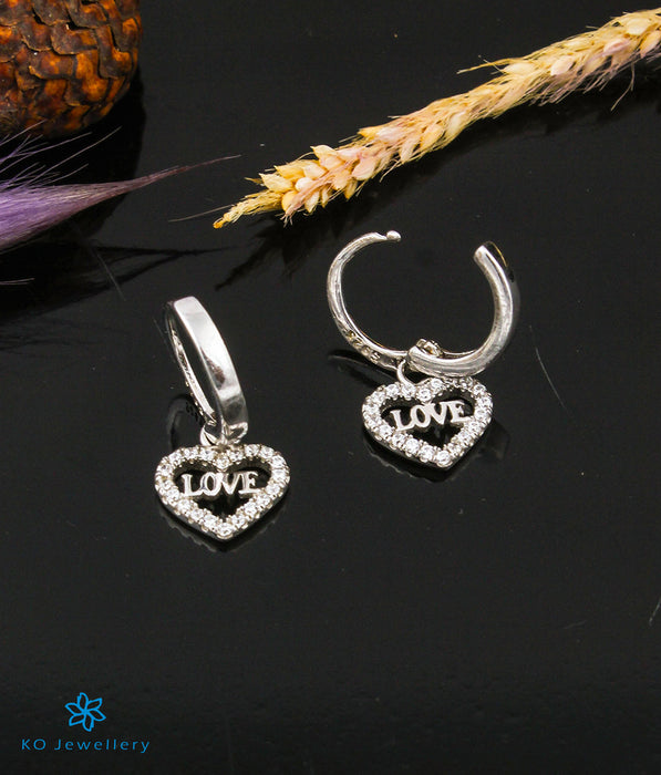 The Love Silver Hoop Earrings