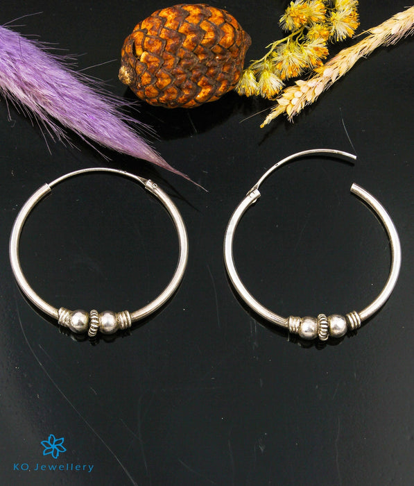 The Edgy Silver Hoop Earrings