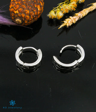 The Zig-Zag Silver Hoop Earrings