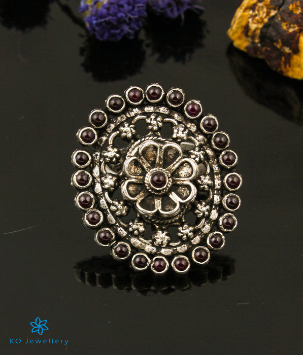 The Ihita Kemp Silver Finger Ring-Order Ethnic Silver Rings Online — KO  Jewellery