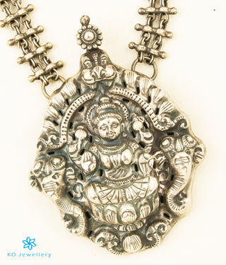 The Aadish Nakkasi Silver Lakshmi Necklace