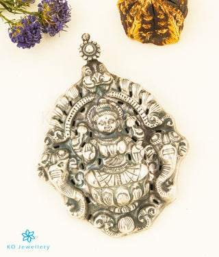 The Aadish Nakkasi Silver Lakshmi Pendant