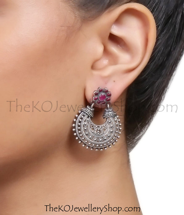 Women's Oxidized Jhumka Earrings in SilverDefault Title | Oxidised silver  jewelry, Oxidized silver necklace, Jhumka earrings