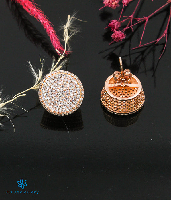 The Nima Silver Rose-Gold Earrings