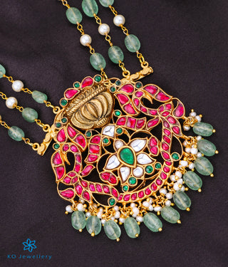 The Anamika Silver Kundan Peacock Necklace