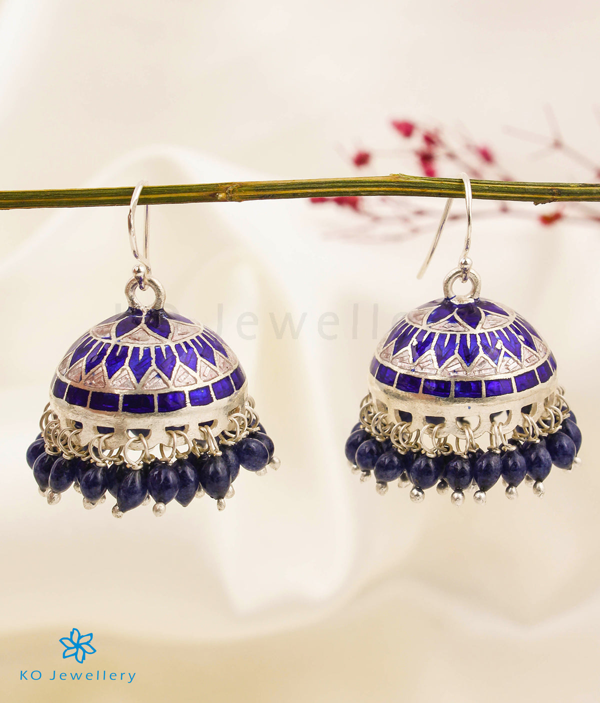 Royal Blue Chandrami Wedding Jewellery Jhumki Earrings - Bling Bag | Indian  jewellery design earrings, Indian bridal jewelry sets, Blue earrings wedding