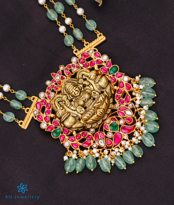 The Ekantha Silver Kundan Lakshmi Necklace