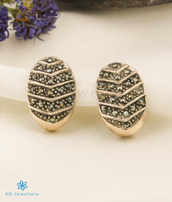 The Aster Silver Marcasite Earrings