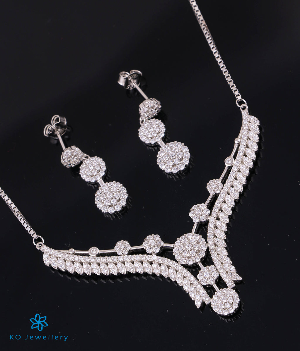 Buy Silver Necklaces, 925 Sterling Silver necklace sets online India