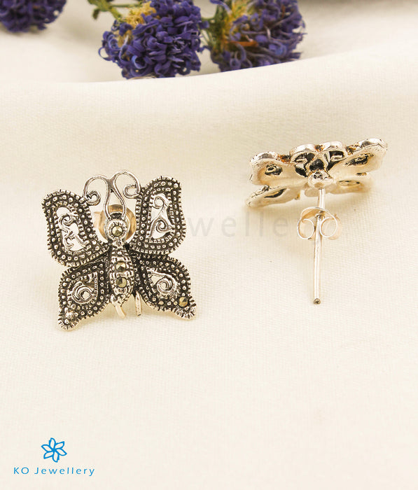 The Petite Butterfly Silver Marcasite Earrings