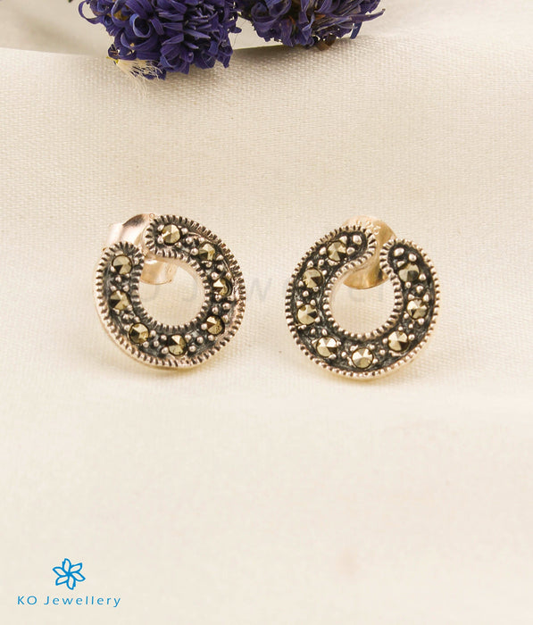 The Circlet Silver Marcasite Earrings