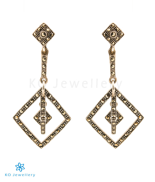 The Blanc Silver Marcasite Earrings