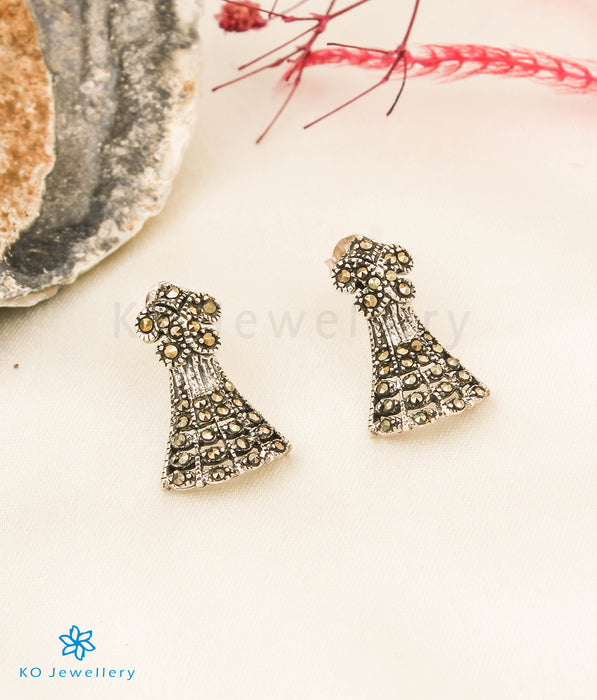 The Viona Silver Marcasite Earrings