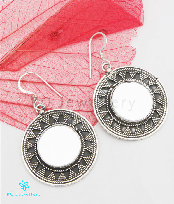 The Arsi Glass Silver Earrings