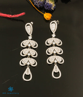 The Flapper Silver Earrings