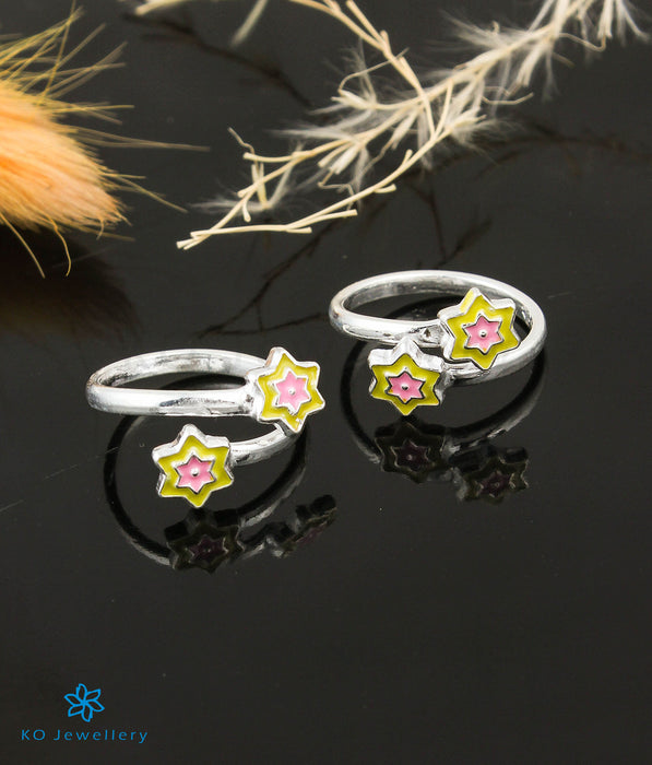 The Starry Silver Toe-Rings (Yellow)